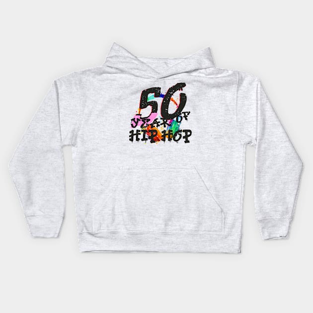 50 Years of Hip Hop 90s Original Classic Kids Hoodie by GoPath